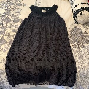 Max Studio Embroidered Black Dress